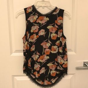 Who What Wear Sleeveless floral shell